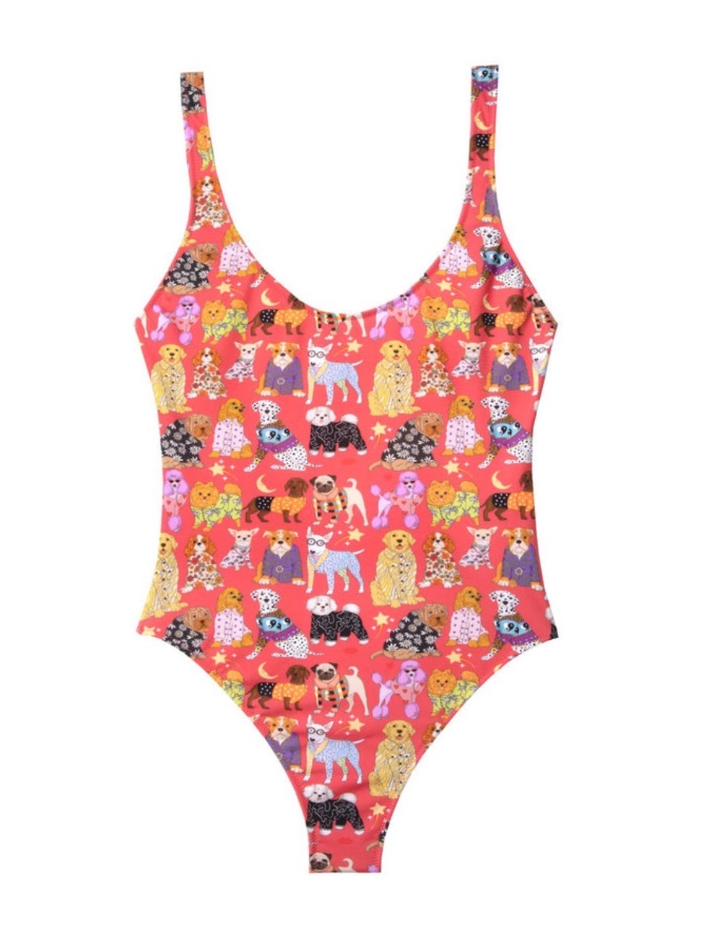 Karen MABON Dog Print One-Piece Swimsuit